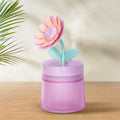Cute Flower Mini Humidifier, 260ml Sunflower Desktop Humidifiers for Bedroom, Portable Small Cool Mist Humidification for Home, Baby Nursery