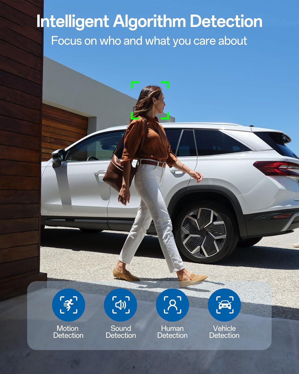 4K/8MP Security Cameras Wireless Outdoor, 5GHz&2.4GHz WiFi Surveillance Camera with Auto Tracking, 4X Optical Zoom,AI Human/Vehicle Detection